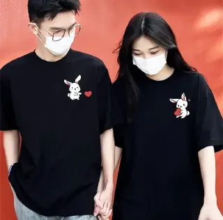 Pack of 2 Unisex Jersey Printed T-Shirt