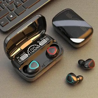 M10 Wireless Earbuds with Charging Case and Bluetooth 5.3