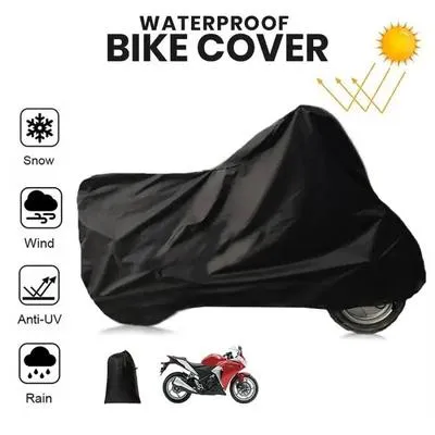 Waterproof Bike Cover Black Anti-UV Windproof