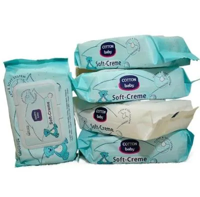 Premium Cotton Wet Wipes for Baby Skin