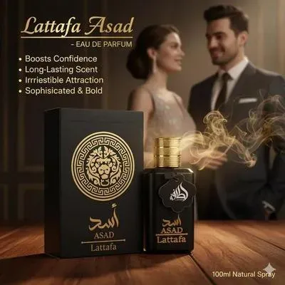 Lattafa Asad Unisex Eau de Parfum 100ml Black